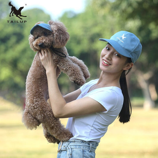 Pet Hat With Ear Holes Dog Sport Baseball For Sun Protection Adjustable Buckle Design Outdoor Wear-Resistant Dog Cap