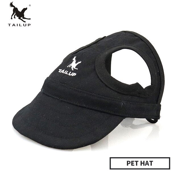 Pet Hat With Ear Holes Dog Sport Baseball For Sun Protection Adjustable Buckle Design Outdoor Wear-Resistant Dog Cap