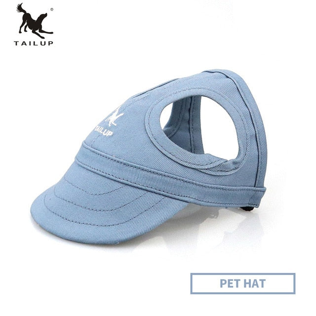 Pet Hat With Ear Holes Dog Sport Baseball For Sun Protection Adjustable Buckle Design Outdoor Wear-Resistant Dog Cap